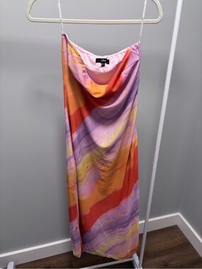ode to love burgundy satin maxi dress Blaise Burgundy Satin Maxi Dress - 12